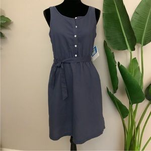 Columbia Coastal button up linen blend dress! NWT